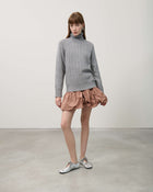 TURTLENECK SWEATER WITH BRAIDS