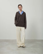 CASHMERE BLEND KNIT POLO SHIRT