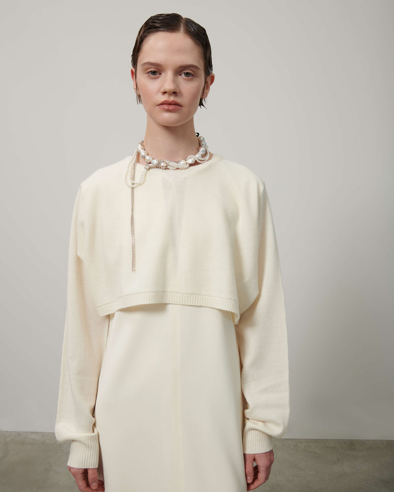 SHORT SWEATER IN CASHMERE BLEND
