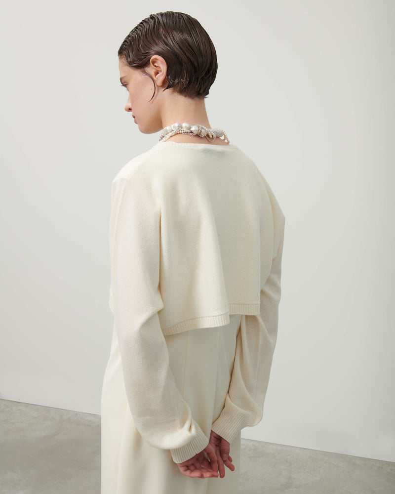 SHORT SWEATER IN CASHMERE BLEND