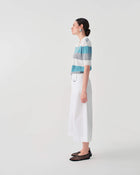 STRIPED KNIT POLO SHIRT