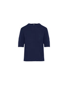 SHORT-SLEEVED KNIT WITH BACK ZIP