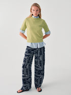 SHORT-SLEEVED KNIT WITH BACK ZIP