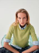 SHORT-SLEEVED KNIT WITH BACK ZIP