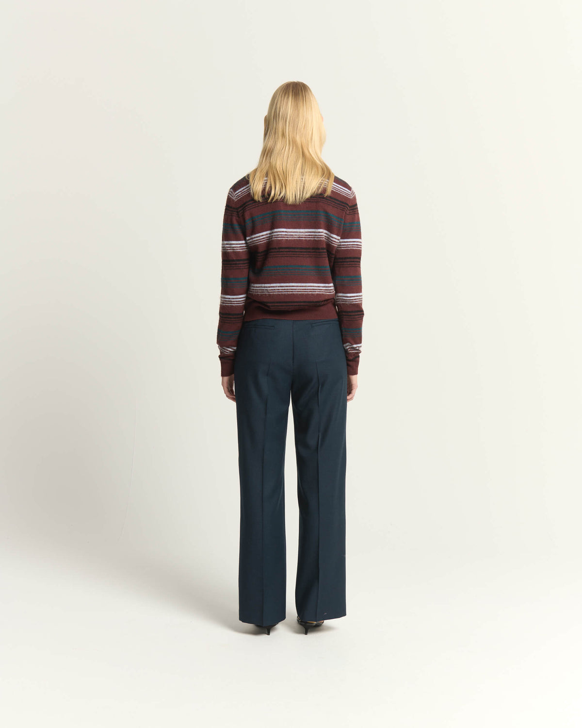 HIGH-WAIST STRAIGHT TROUSERS