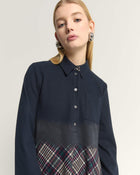 ABITO IN TARTAN CON LAVORAZIONE PUNCH NEEDLE