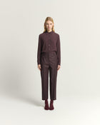 STRAIGHT TROUSERS WITH METAL DETAILS