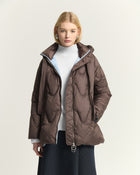 PIUMINO IN NYLON CON VERA IMBOTTITURA IN PIUMA