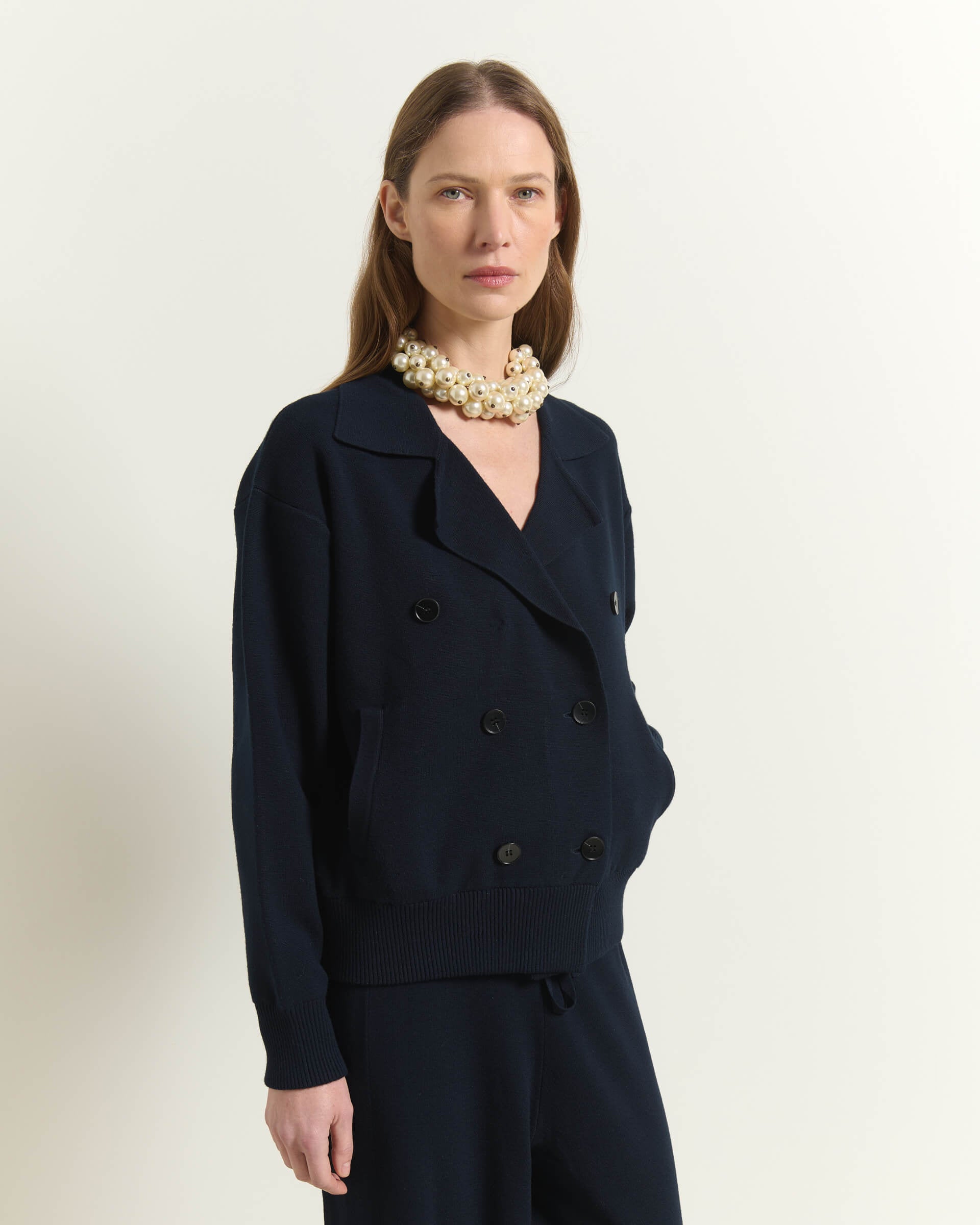 CARDIGAN DOPPIOPETTO IN LANA