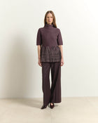 RIBBED KNIT WITH LUREX THREAD