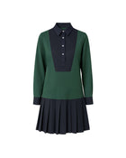 COLLEGE DRESS WITH CONTRAST PLASTRON