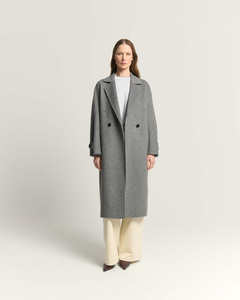 CAPPOTTO DOPPIOPETTO IN LANA E CASHMERE