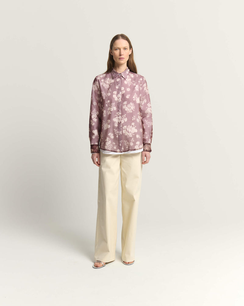 PANTALONI IN COTONE CON CINTURA