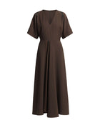 ABITO CON SCOLLO A V E DETTAGLI IN PIZZO