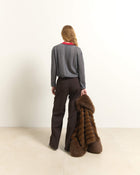 PANTALONI CON PINCES E COULISSE