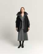 WOOL BLEND PADDED COAT