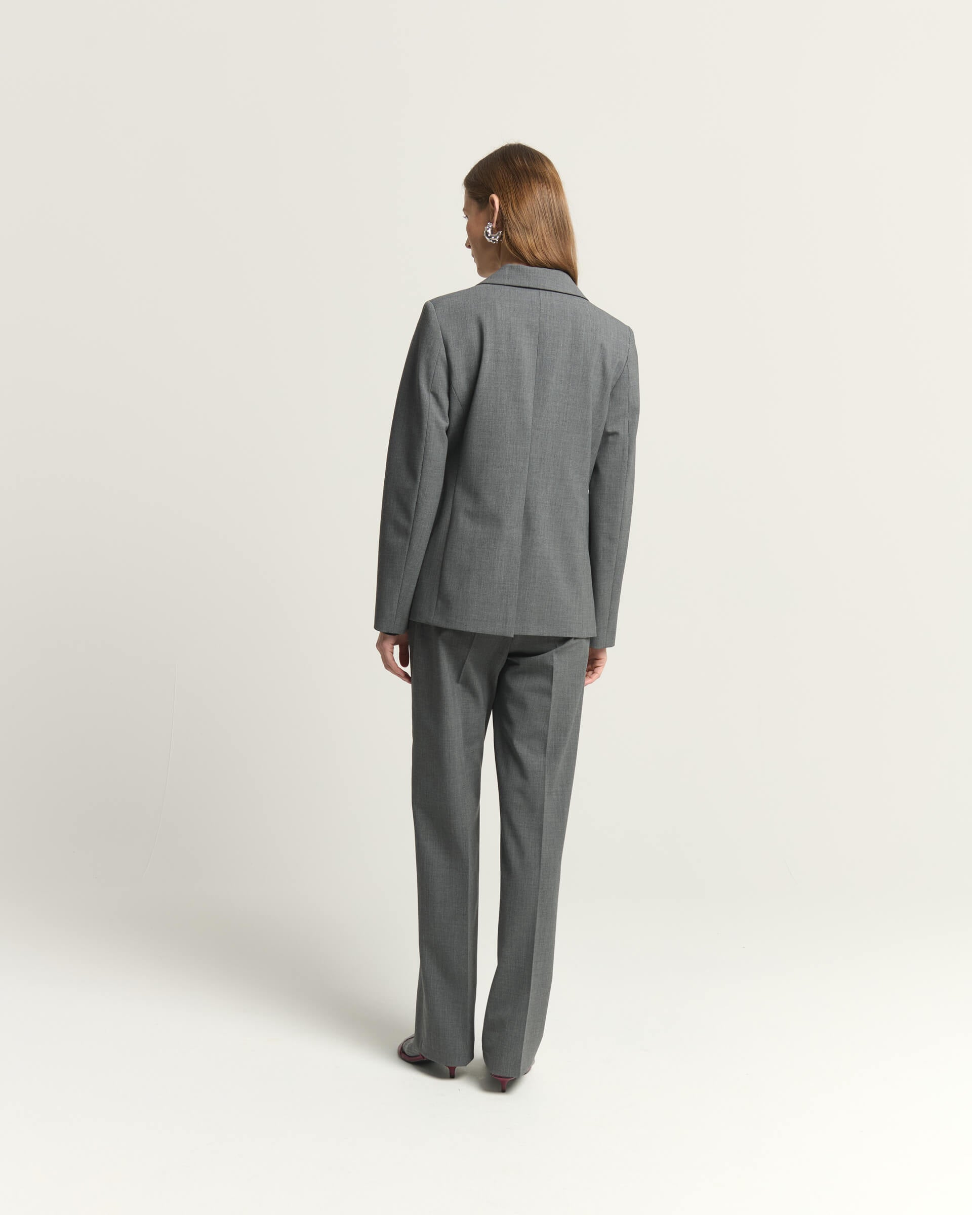 SINGLE-BREASTED JACKET WITH SIDE BELT
