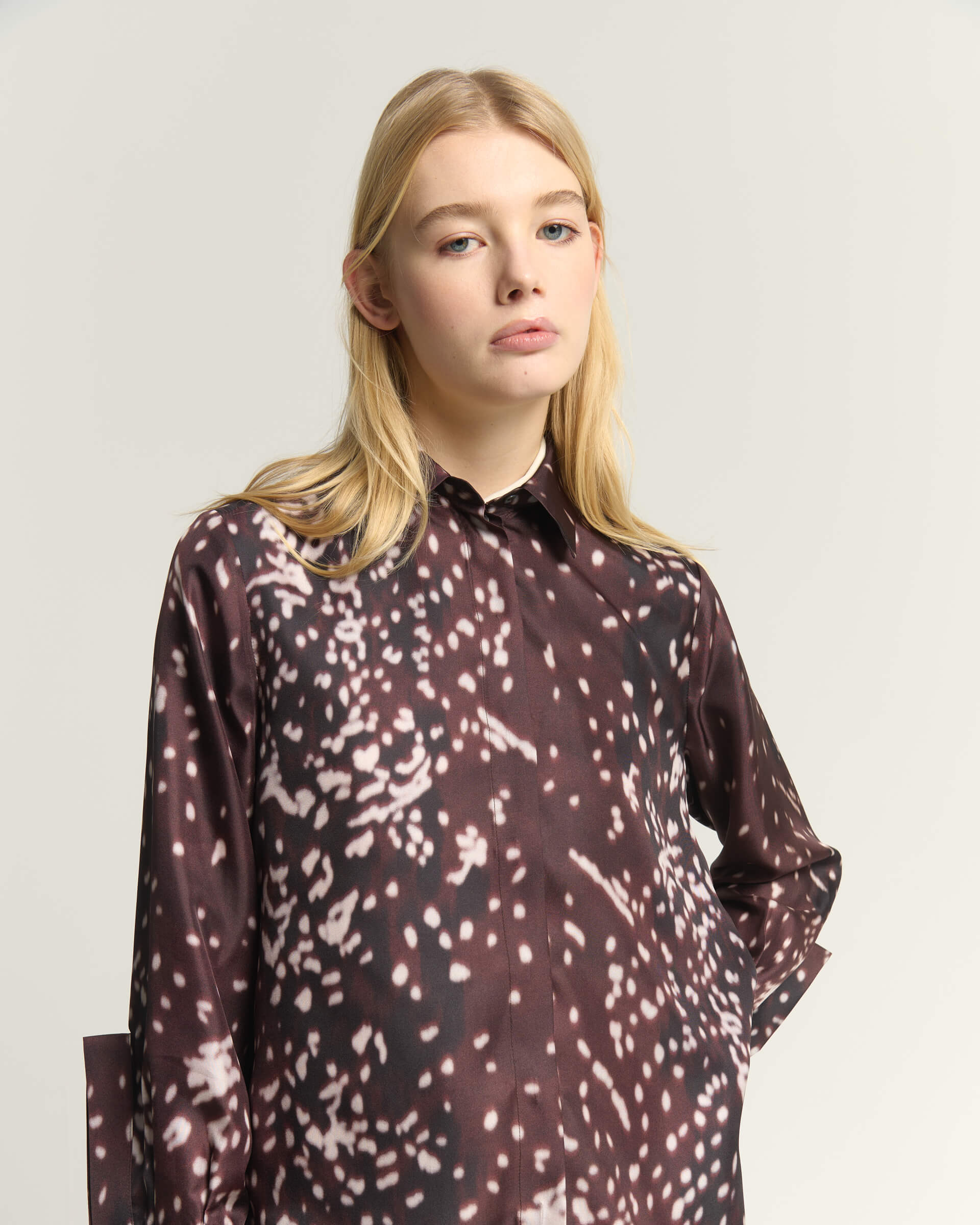 PRINTED SILK SHIRT