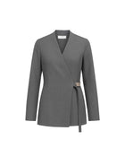 BLAZER INCROCIATO CON DETTAGLI METALLICI
