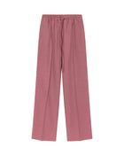PANTALONI A GAMBA LARGA CON COULISSE IN VITA