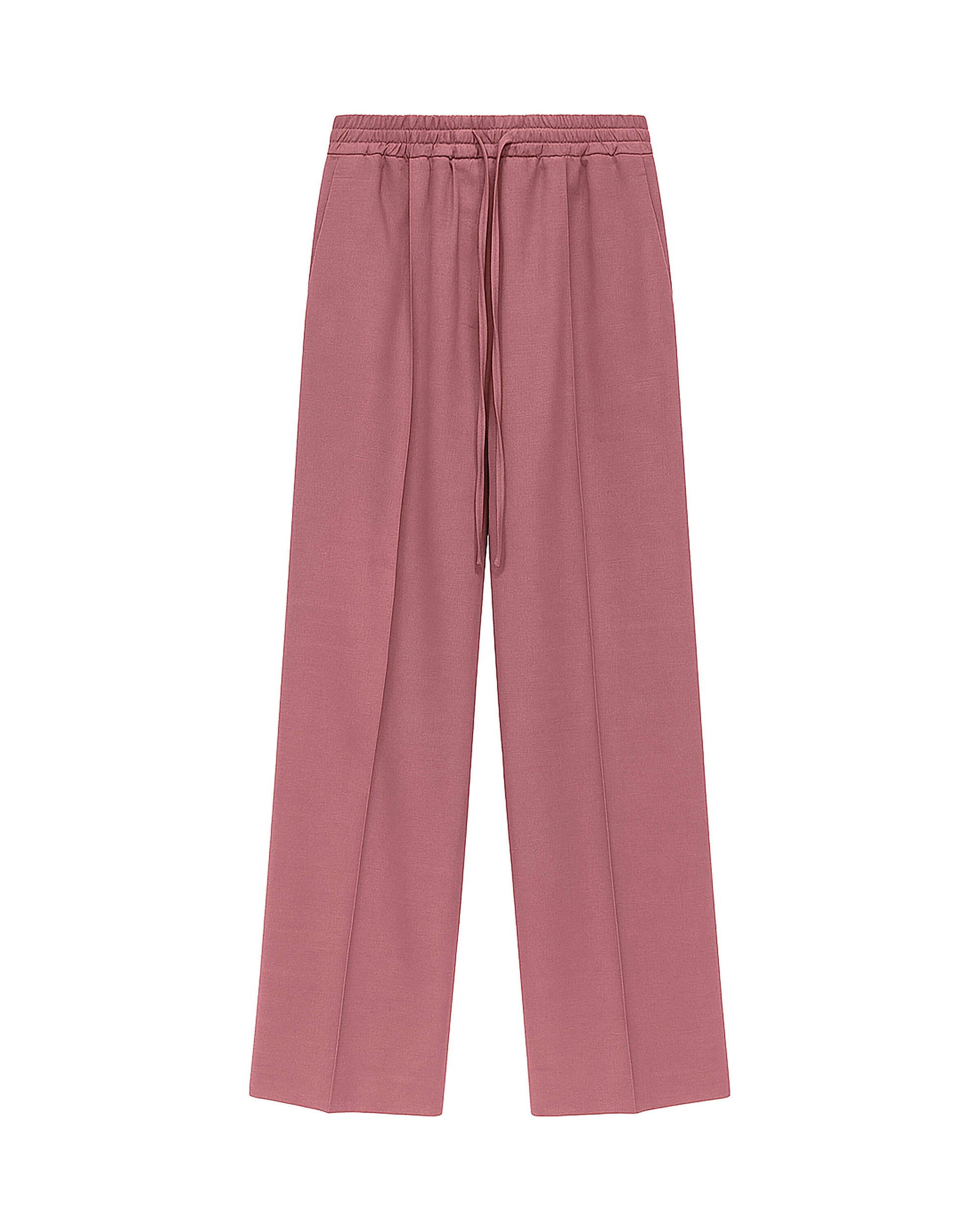 PANTALONI A GAMBA LARGA CON COULISSE IN VITA