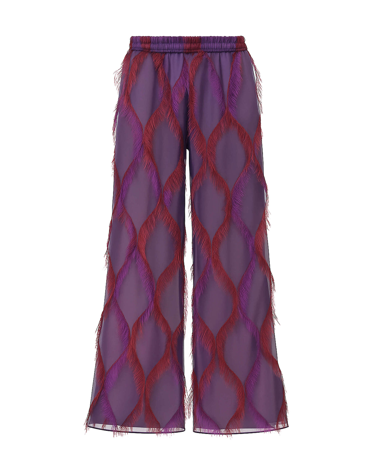 WIDE-LEG TROUSERS WITH FRINGES