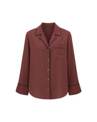 CAMICIA CON PROFILI A CONTRASTO