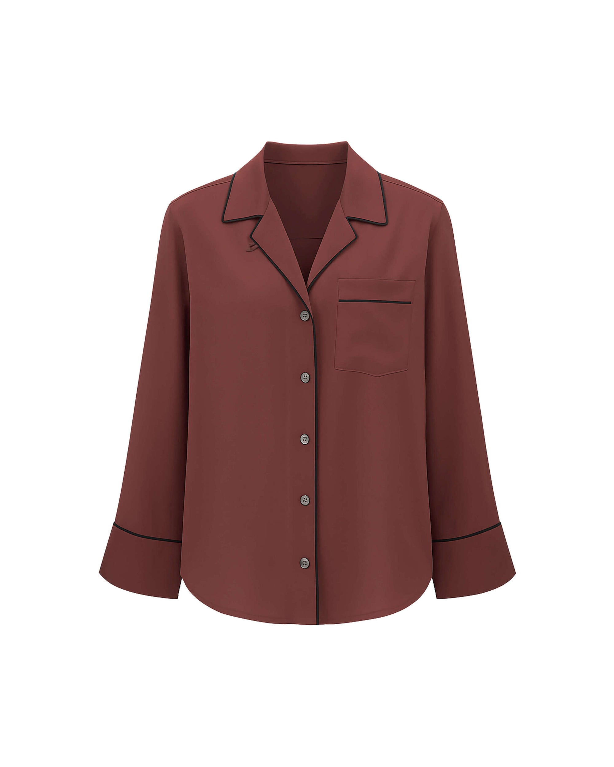 CAMICIA CON PROFILI A CONTRASTO