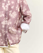 DOUBLE-LAYER PRINTED ORGANZA SHIRT