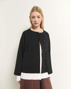 SHORT JACKET WITH PATCH POCKETS