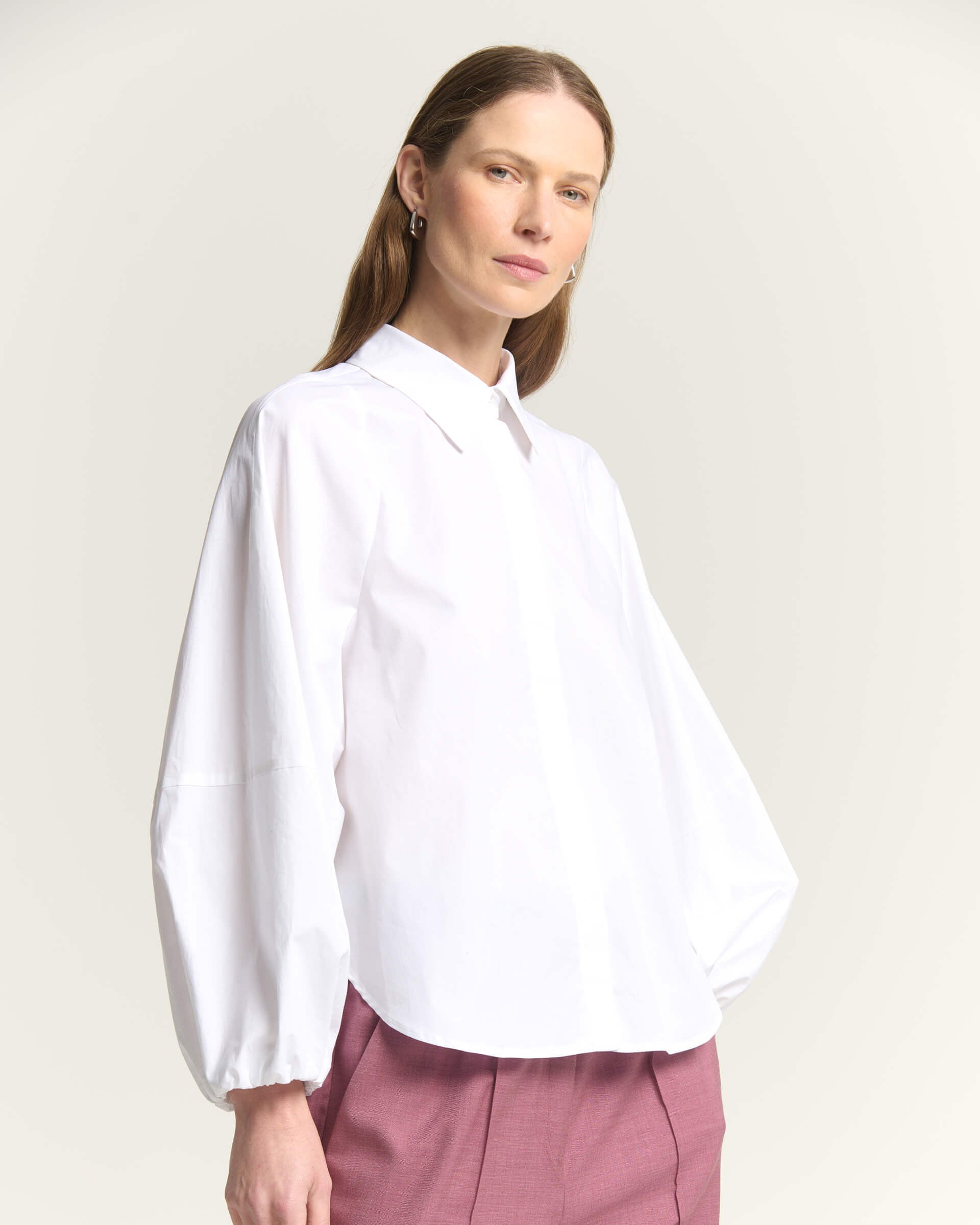 CAMICIA CON MANICHE A PALLONCINO