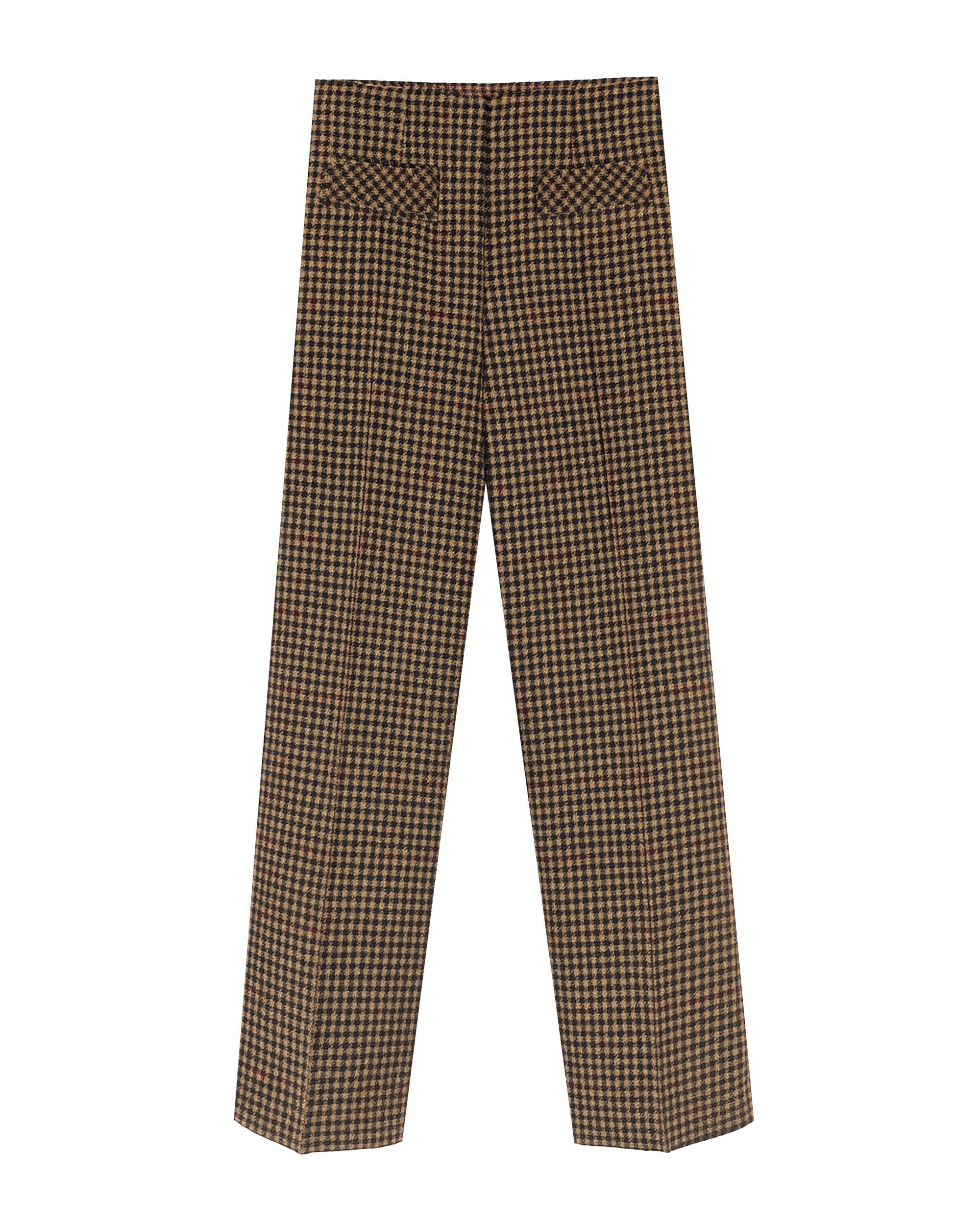 PANTALONI DIRITTI IN TESSUTO PRINCIPE DI GALLES