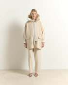 WOOL BLEND PADDED COAT