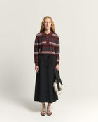 FLARED SKIRT WITH WAIST TIE BELT