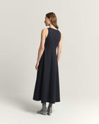 DRESS WITH CONTRAST STITCHING