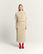 TOP CON FRANGE IN LUREX