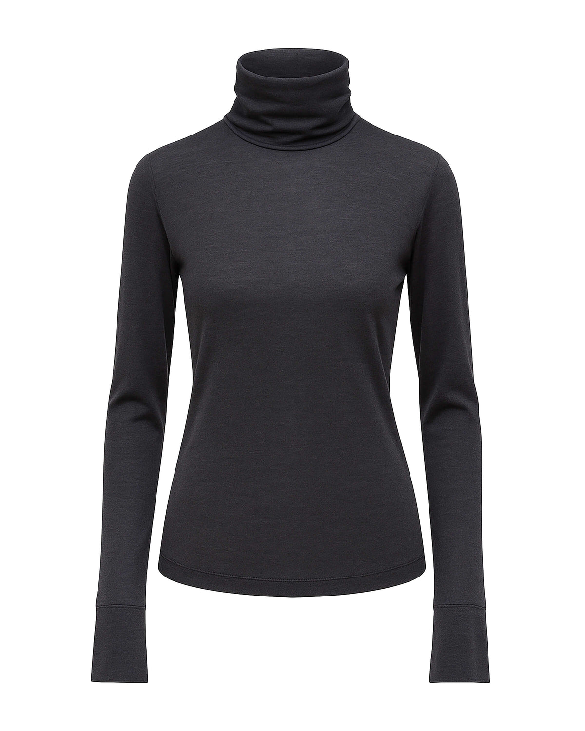 STRETCH JERSEY TURTLENECK