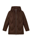 PIUMINO IN NYLON CON VERA IMBOTTITURA IN PIUMA