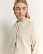 HOODIE WITH FRONT ZIP AND POCKETS