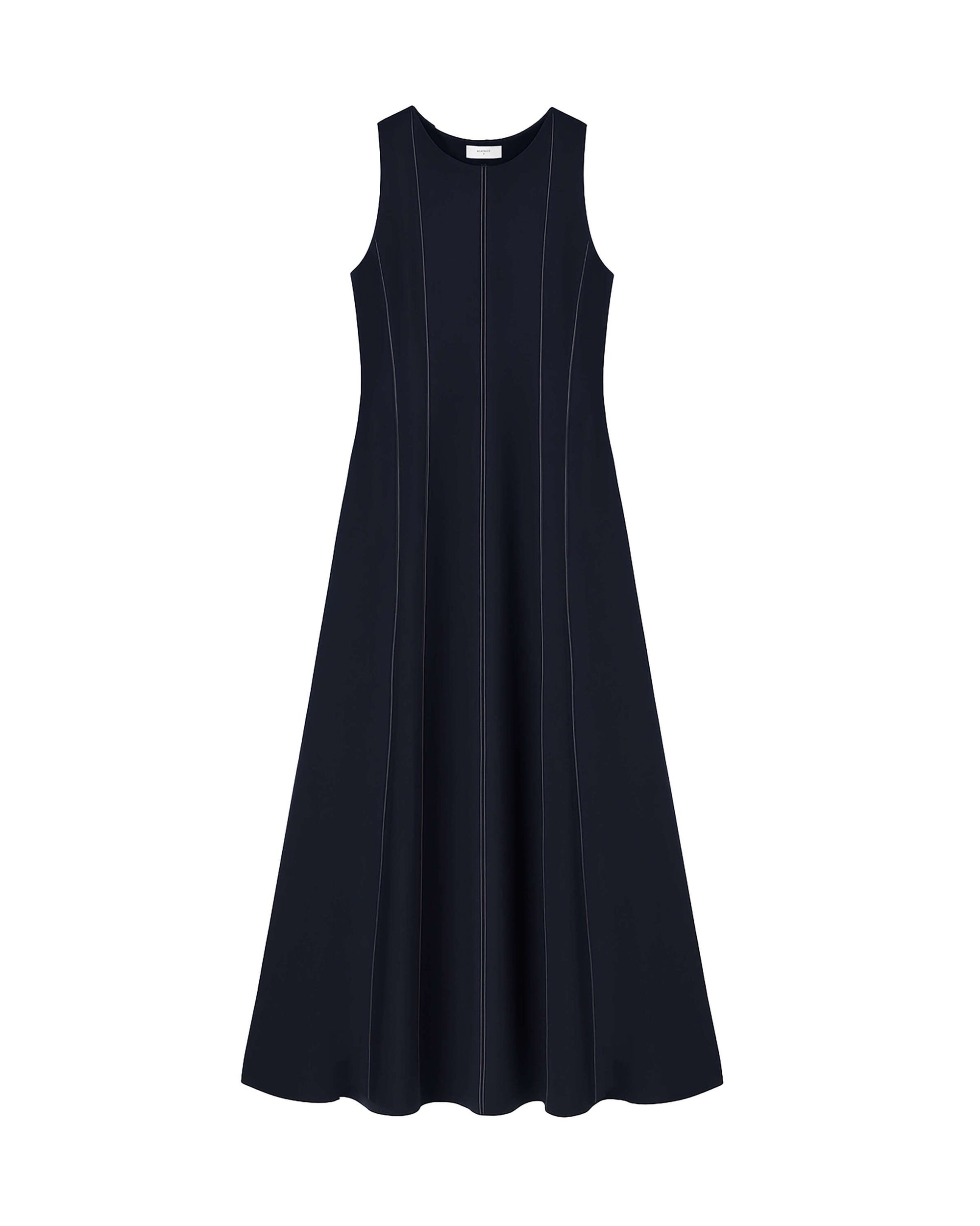 DRESS WITH CONTRAST STITCHING