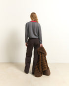 WIDE TROUSERS WITH DEEP PLEATS