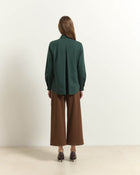 PANTALONI CROP A GAMBA LARGA