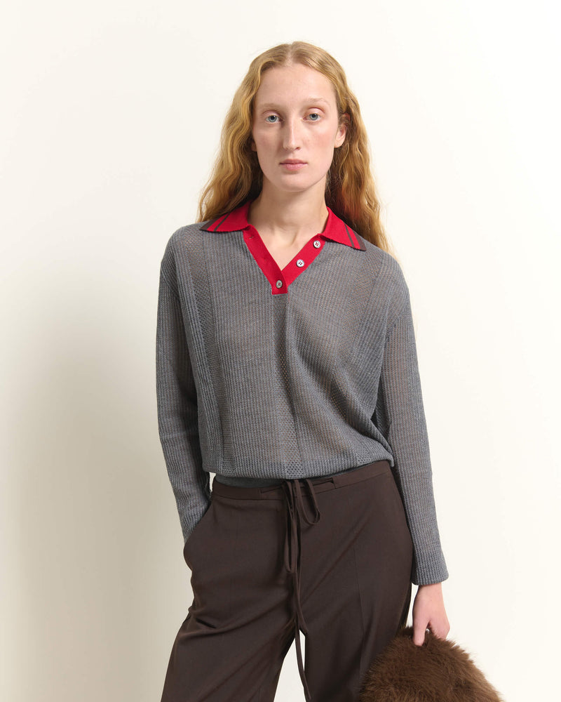 POLO IN LANA, SETA E CASHMERE