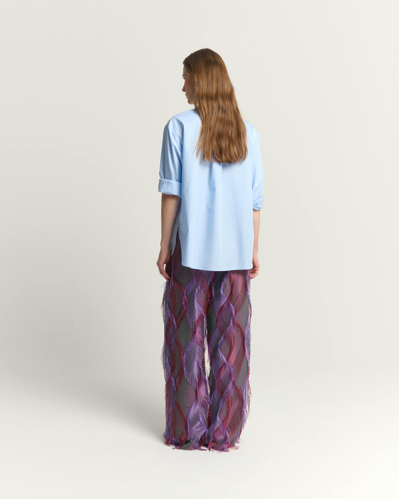 WIDE-LEG TROUSERS WITH FRINGES