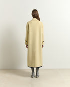 DOUBLE-FACED WOOL AND CASHMERE COAT WITH TOGGLE FASTENING