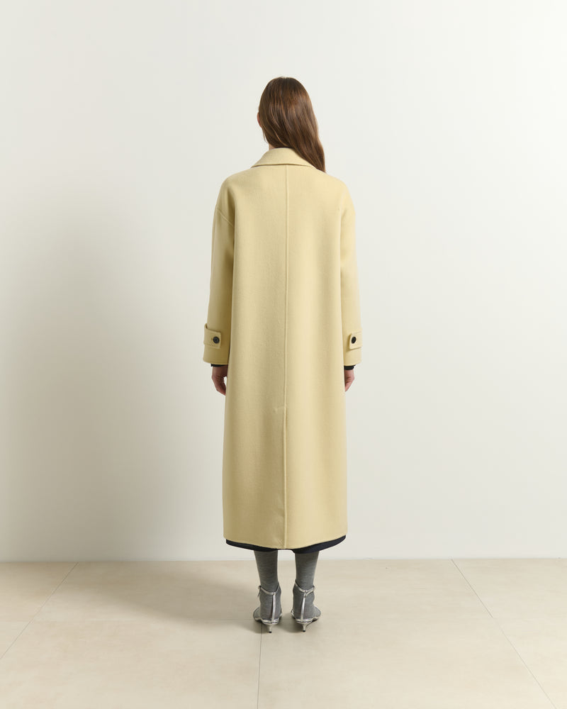 CAPPOTTO IN LANA E CASHMERE DOUBLE-FACE CON CHIUSURA A ALAMARI