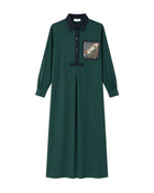 ABITO A CAMICIA CON TASCA PAILLETTES