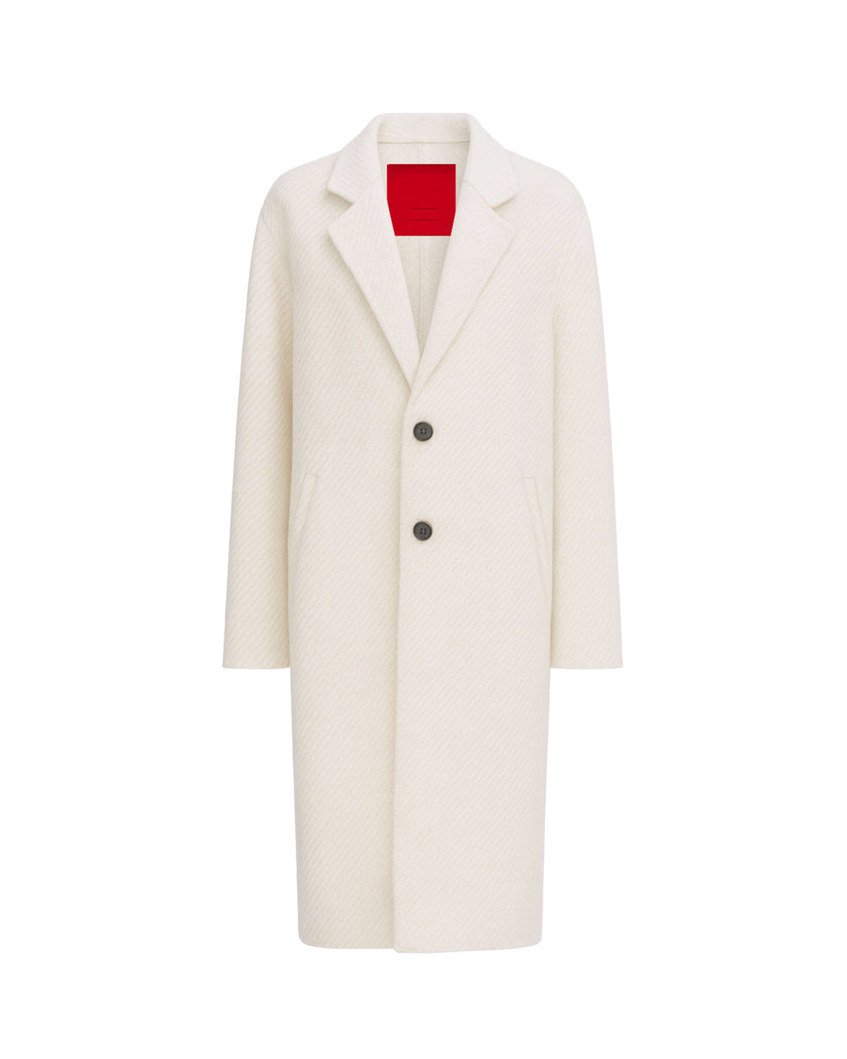 WOOL SINGLE-BREASTED COAT