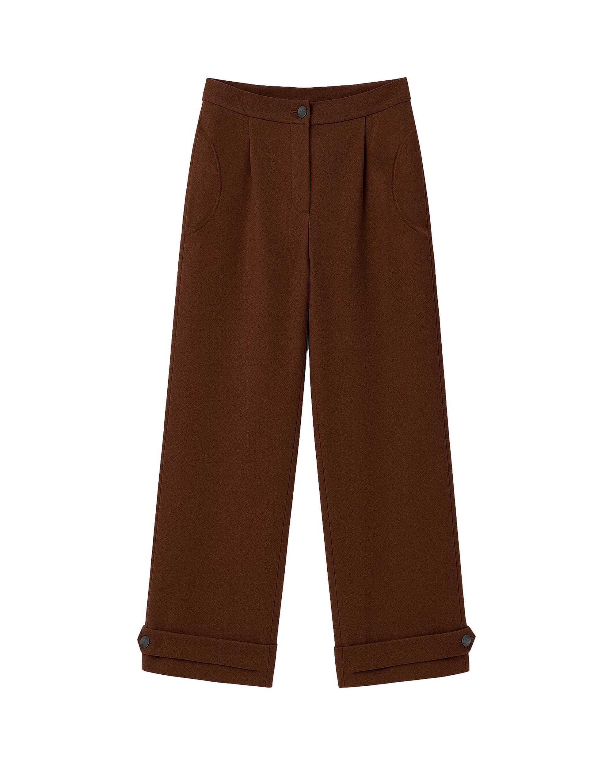 PANTALONI CROP A GAMBA LARGA