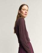CREW-NECK SWEATER IN WOOL, CASHMERE AND SILK BLEND